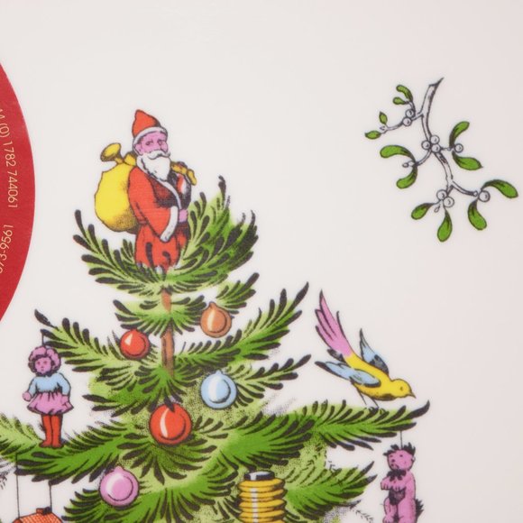 Spode Christmas Tree Platter Round Melamine 14" New Holiday Tray Serving Festive - Picture 4 of 13